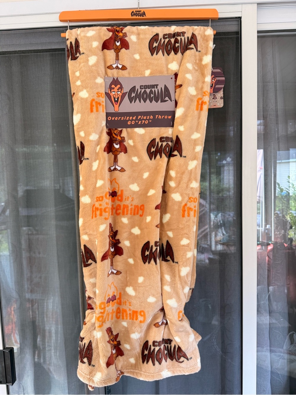 Count Chocula Halloween Plush Throw Blanket